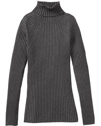 Charcoal Wool Turtleneck