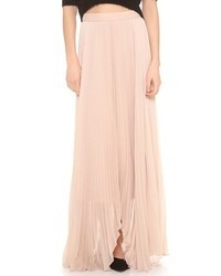 Pink Chiffon Maxi Skirt
