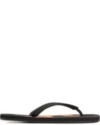 Black Thong Sandals