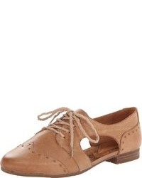 Tan Leather Oxford Shoes