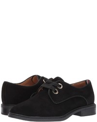 Black Suede Oxford Shoes