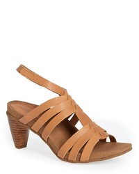 Tan Leather Gladiator Sandals