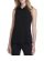 Black Silk Sleeveless Button Down Shirt