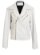 White Leather Biker Jacket