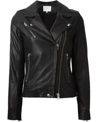 Black Leather Biker Jacket
