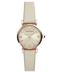 Beige Leather Watch