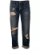 Navy Ripped Boyfriend Jeans