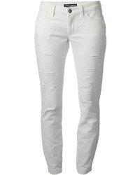 White Ripped Skinny Jeans
