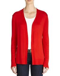 Red Open Cardigan