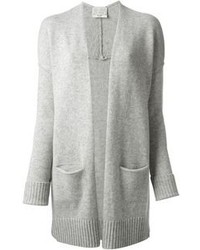 Grey Open Cardigan