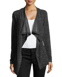 Charcoal Open Cardigan