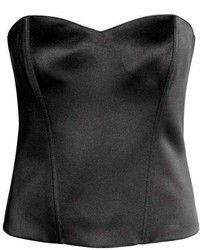 Black Bustier Top
