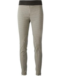 Black and White Gingham Skinny Pants
