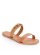 Tan Leather Flat Sandals