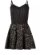 Black Lace Skater Dress