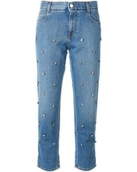Blue Embellished Jeans