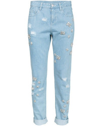 Light Blue Embellished Jeans