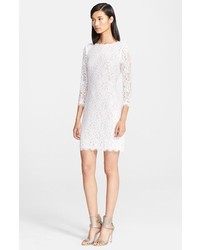 White Lace Sheath Dress