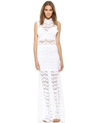 White Lace Maxi Dress