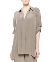 Grey Silk Tunic