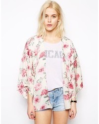 Pink Floral Kimono